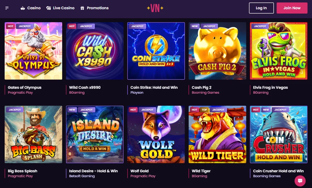 Popular Vegas Now Casino Pokies